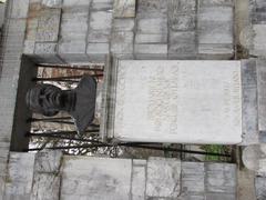 Monument to Simon Gregorčič at French Revolution Square in Ljubljana