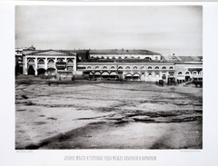 Lobnoe mesto and Middle Trade Rows on Red Square in Moscow, historical view
