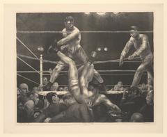 Jack Dempsey and Luis Firpo boxing match in 1923