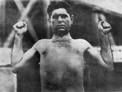 Portrait of Luis Angel Firpo in boxing attire