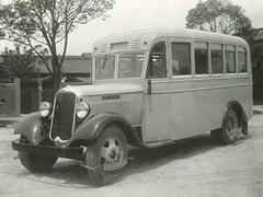 Vintage Dodge bus used by Taihoku Railway Workshop staff in 1936