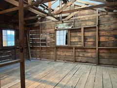 Reconstruction of a concentration camp barrack at the Japanese American National Museum in Los Angeles