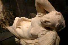 Marble statue of Hermaphroditus from the House of Loreius Tiburtinus in Pompeii