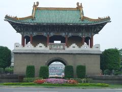 East side of the East Gate of Taipei City showing traditional architecture