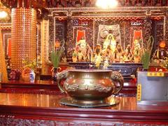 Statues of Bishanyan Temple in Taipei Taiwan