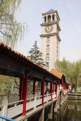 Campus buildings of Xi'an International University in Shaanxi Province, China