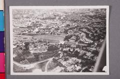 Aerial view of the Estádio Municipal Paulo Machado de Carvalho (Pacaembu) in São Paulo