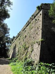 Exterior wall of the fort-Royal on Sainte-Marguerite island in Alpes-Maritimes, France