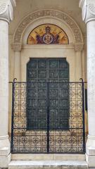 Main entrance of the Greek Orthodox Church of Our Lady of Damascus in Valletta, Malta