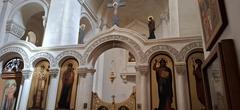 Exterior view of the Church of Our Lady of Damascus showcasing its traditional architecture