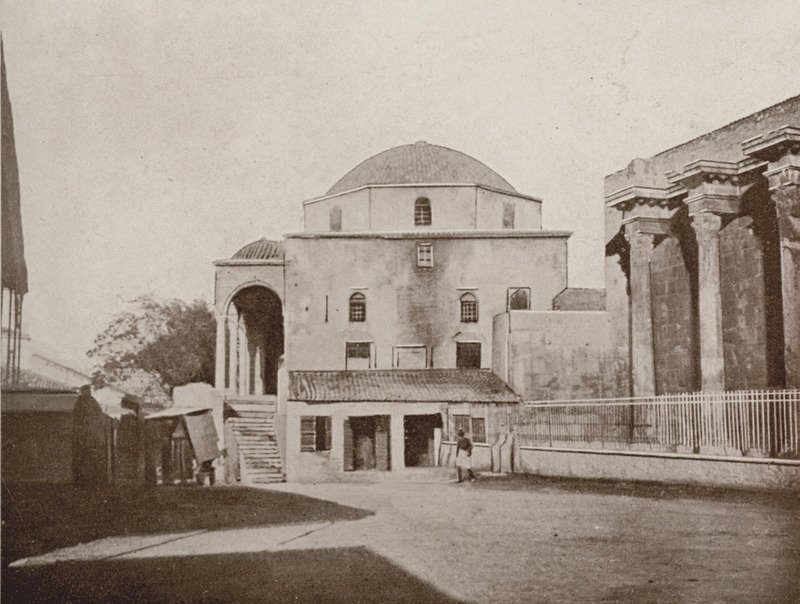 Old Turkish palace in Athens illustrated by Van Den Brule Alfred in 1907