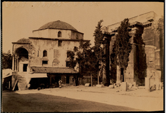 Portrait of Wilhelm von Plüschow at the Stoà of Hadrian in Athens circa 1894