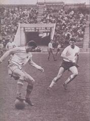 Romania vs England youth football match at Stadionul 23 August with score 1-0