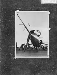 New American Lockheed Starfighter jet aircraft on display in 1958