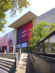Institut Valencià d'Art Modern (IVAM) building in Valencia with modern architectural design