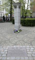 Memorial to the unknown concentration camp prisoner at Helligåndskirken in Copenhagen, Denmark