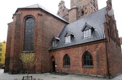Helligåndskirken church in Copenhagen from northeast