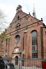 West view of Helligåndskirken church in Copenhagen, Denmark