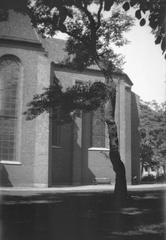 Exterior view of Helligands Kirke choir from the south in Copenhagen