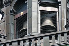 Bells of the carillon at Helligåndskirken church in Copenhagen