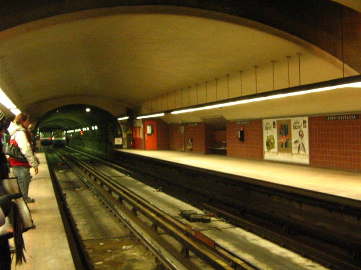 Henri-Bourassa Metro Station entrance in Montreal
