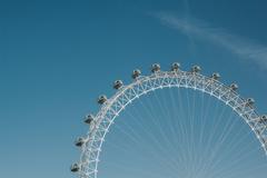 Coca Cola London Eye illuminated at night in London, United Kingdom