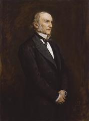 Portrait of William Ewart Gladstone, British Liberal Prime Minister in Victorian era
