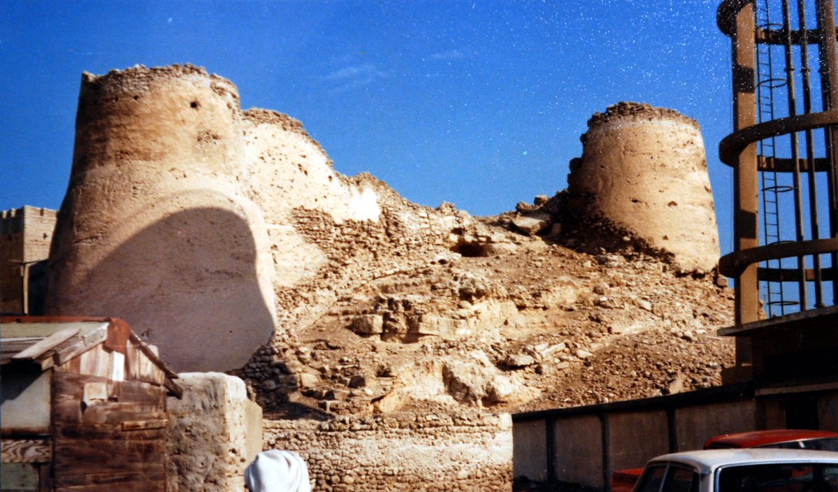 Tarout castle in 1978 panoramic view