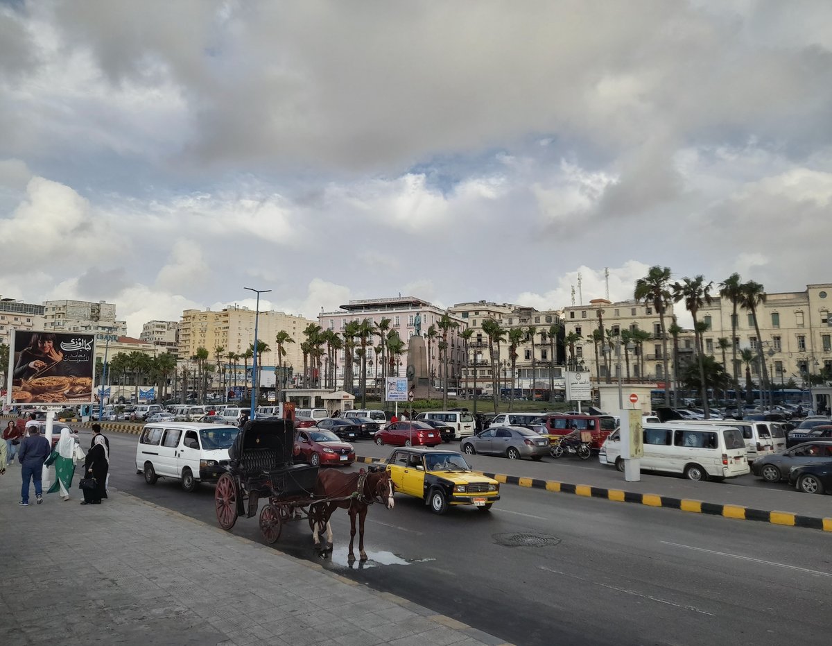 Group of Wikimedia Egypt User Group members visiting historical site in Alexandria April 2025