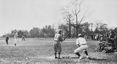Vintage baseball game at High Park in 1922