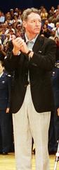 Secretary of Defense William S. Cohen and San Antonio Spurs Chairman Peter Holt honoring Medal of Honor recipients during half-time of 2000 Spurs game