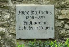 Gravestone of sculptor Angelica Facius at Historischer Friedhof Weimar