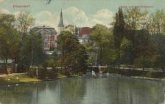 View of Hofgarten park in Düsseldorf, Nordrhein-Westfalen, Germany