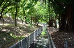 Former Cao Gong Canal flowing through the Army Officer School viewed from Wushi Bridge West