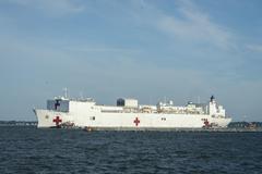 USNS Comfort hospital ship docked at Naval Station Norfolk after COVID-19 mission