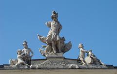 Potocki Palace sculptures in Warsaw