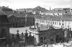 Historic Potocki Palace in Warsaw around 1930