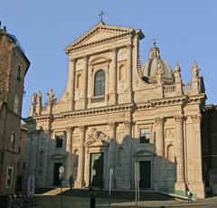 Facade of Church of San Giovanni dei Fiorentini in Rome