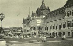 Phra Thinang Chakri Maha Prasat palace in Bangkok around 1900