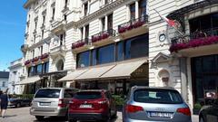 Bristol Hotel in Warsaw exterior view in June 2019