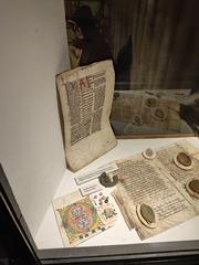 Books from the Middle Ages displayed at Medeltidsmuseet