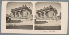 1903 stereoscopic photo of the facade of Musée Galliera museum in Paris