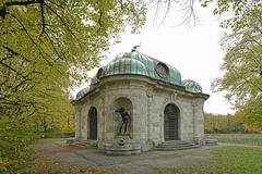 Munich Nymphenburg Hubertus Fountain northeast corner of the house