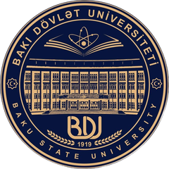 Dark updated logo of Baku State University July 2019
