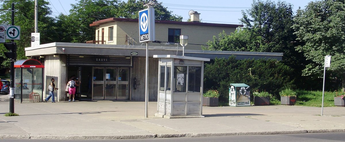 Société de transport de Montréal Sauvé metro station interior in Montreal Quebec Canada