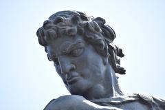 Close-up of Sasuntsi Davit statue in Yerevan, Armenia