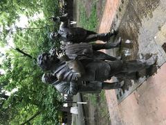 The Men group of statues in Yerevan photographed in May 2018
