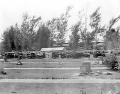 Burial of victims of the 1928 hurricane in West Palm Beach, Florida