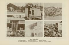Destruction aftermath of 1928 Okeechobee Hurricane in Florida