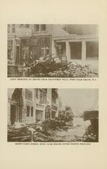 Aftermath of the 1928 Okeechobee Hurricane in Florida showing damaged buildings and flooded areas